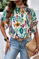 Blouse multicolore chauve-souris-A WOMAN WE LOVE