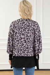 Bishop Sweatshor Black Sweins y Patchwork Leopard