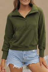 Green sleeve sweatshirt *