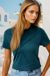 T-shirt Classique à Rayures en Cure-Dents *