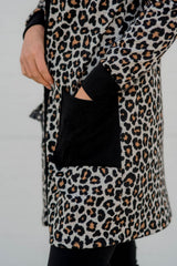 Cardigan noir ouvert sur le devant avec poche plaquée *-A WOMAN WE LOVE