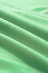 Blue color block striped loose top with dropped shoulders