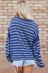 Sky blue striped sweater *