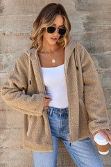 Veste Polaire Zippée à Capuche