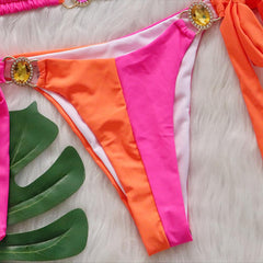 Traje de baño de dos piezas de "joyería"