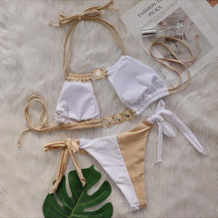 Traje de baño de dos piezas de "joyería"