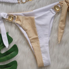 Traje de baño de dos piezas de "joyería"