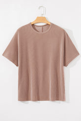 Large ribbed knitting t-shirt *