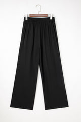 Pantalon à taille haute noir
