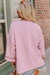 Casual high with wide sleeves and drooping shoulders *