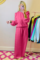 Ensemble haut et pantalon texturé *-A WOMAN WE LOVE