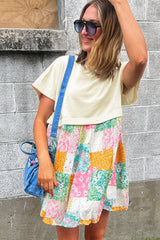 Camiseta de flores plegada de mini tambalia *