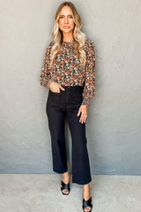 Blouse florale orange à volants et-A WOMAN WE LOVE