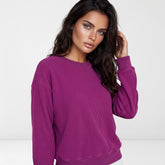 Festival Fuchsia Corduroy Oversized Sweatshirt