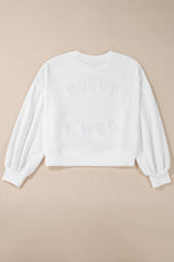 TOUCH DOWN white football sweatshirt