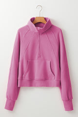 Sudadera con cremallera de espada a cuello *
