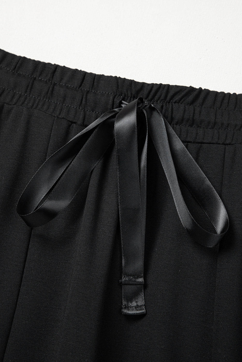 Pantalones de cintura grande y mosaicos en encaje bohemio negro * Pantalones de cintura grande y mosaicos en encaje bohemio negro *