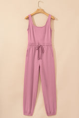 Combinaison Sans Manches à Taille Élastique *