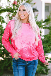 Pink Tie Dye Long Sleeve Sweatshirt