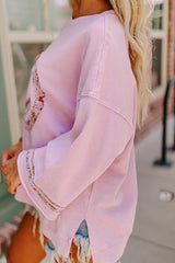 Casual high with wide sleeves and drooping shoulders *