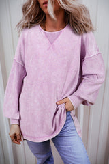 Drooping shoulder sweatshirt