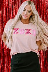 Glossy xoxo graphics t-shirt *