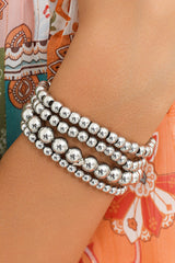 Bracelet de perles multicouches blanc-A WOMAN WE LOVE