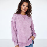 Drooping shoulder sweatshirt