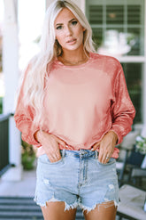 Bleached Pink Crew Neck Sweatshirt