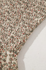 Top con mangas hinchadas y estampado floral