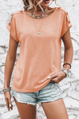 Relaxed T-shirt with bat handles *