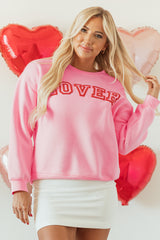 Lover sweatshirt with puffy print *