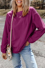Festival Fuchsia Corduroy Oversized Sweatshirt