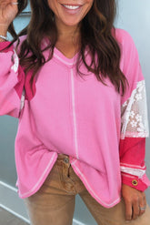 Blouse en tricot côtelé à co-A WOMAN WE LOVE