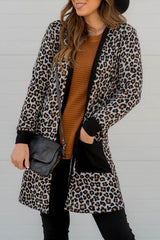 Cardigan noir ouvert sur le devant avec poche plaquée *-A WOMAN WE LOVE