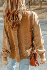 Talked vintage khaki buttoned jacket with flap pocket