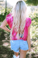 Blouse dos nu nouée -A WOMAN WE LOVE