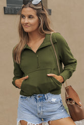Green sleeve sweatshirt *