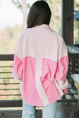 Delicacy Two-Tone Seam Corduroy Jacket