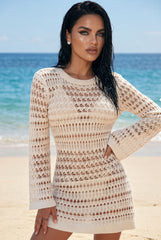 ✨ ÉCLAT D’IVOIRE – La robe crochet au charme solaire et sensuel