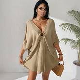 ✨ BEIGE DIVINO – El vestido fluido de encanto sensual