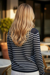 💙 Gilet rayé en lin – RICH & ROYAL