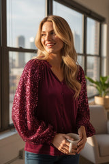 Velvet alto de tumbas con mosaicos y lentejuelas rojas