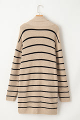 Cardigan open to black stripes *