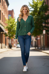 Cardigan Open knitting sweater *