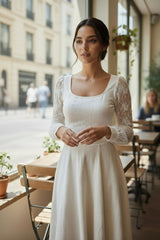 Body Frenchy blanc en dentelle contrastée *