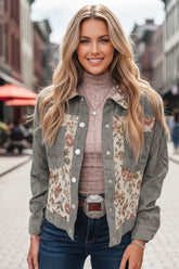 Surchemise Patchwork Florale Rétro