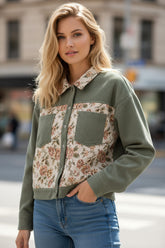 Surchemise Patchwork Florale Rétro
