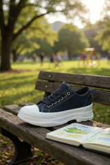 Baskets basses unisexes – Noire