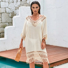 🌴 SOFT ESCAPE – The bohemian dress with delicate crochet finishes